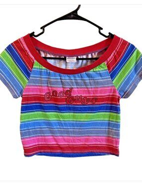 Chucky Good Guys Crop Top Horror Movie Goth Alt Graphic Tee Small